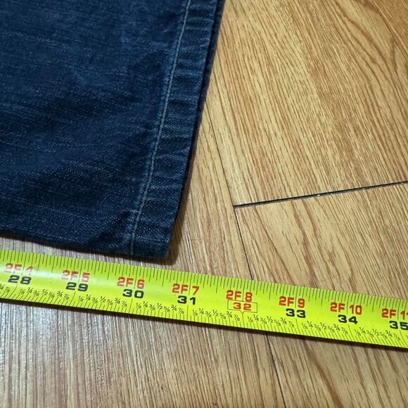 Helix Y2K‎ Baggy Dark Wash Blue Skater Grudge Jeans - Picture 7 of 8